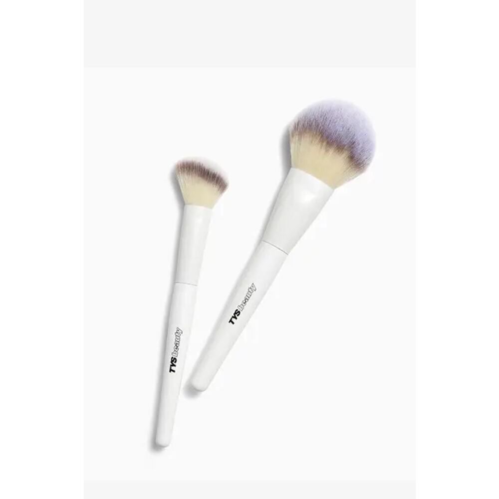 TYS Beauty Treat Yourself Brush Set NEW Full Size (00 Powder‎ and 01 Blush)